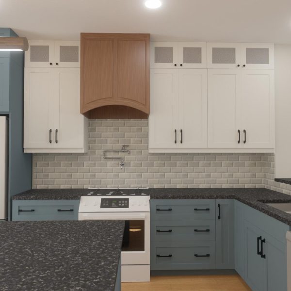 Nadon Beveled Marble Backsplash